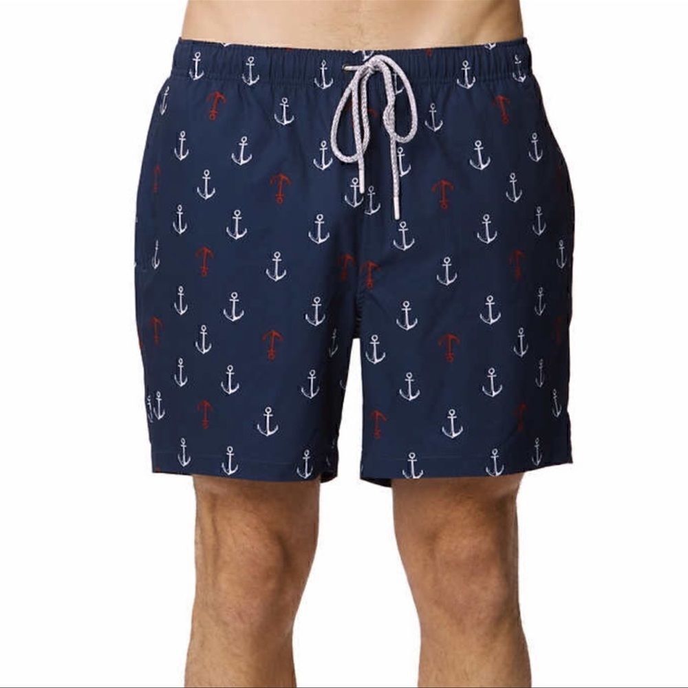 Rainforest Men’s Anchor Swim Shorts. Size Small.
